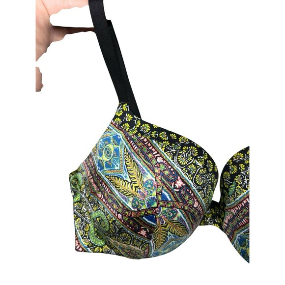 Victoria’s Secret Very Sexy Push-Up Bra 34C Multicolor Paisley‎ Print Underwire - Picture 4 of 7